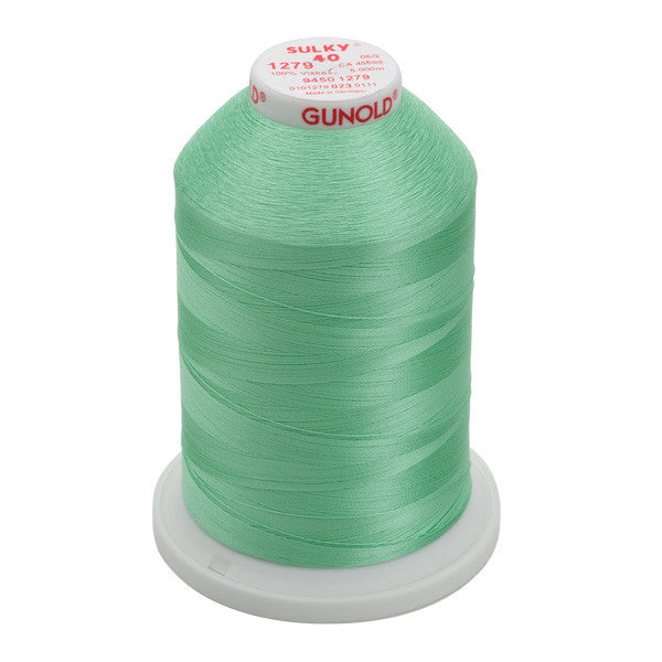 Sulky 40 Wt. Rayon Thread- Willow Green - 5,500 yd. Jumbo Cone