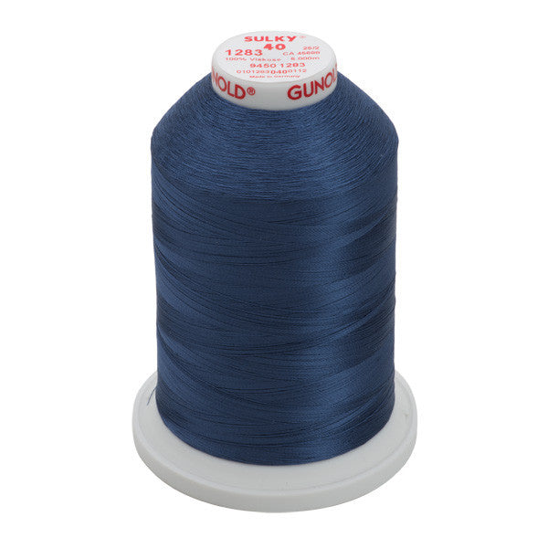 Sulky 40 Wt. Rayon Thread- Slate Gray - 5,500 yd. Jumbo Cone