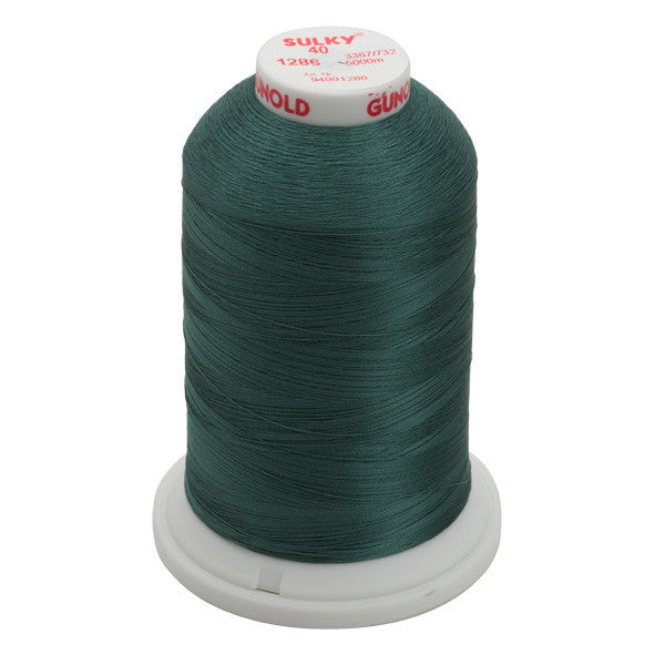 Sulky 40 Wt. Rayon Thread- Dk. French Green - 5,500 yd. Jumbo Cone