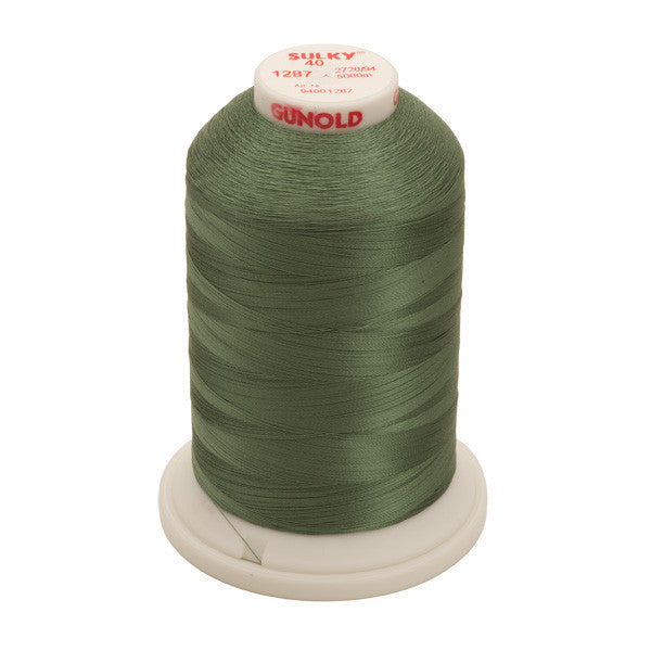 Sulky 40 Wt. Rayon Thread- French Green - 5,500 yd. Jumbo Cone