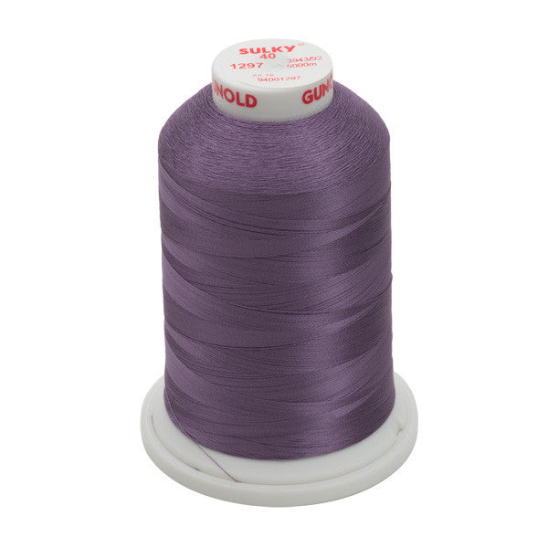 Sulky 40 Wt. Rayon Thread- Lt. Plum - 5,500 yd. Jumbo Cone