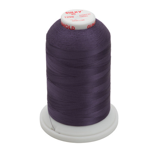 Sulky 40 Wt. Rayon Thread- Dk. Plum - 5,500 yd. Jumbo Cone