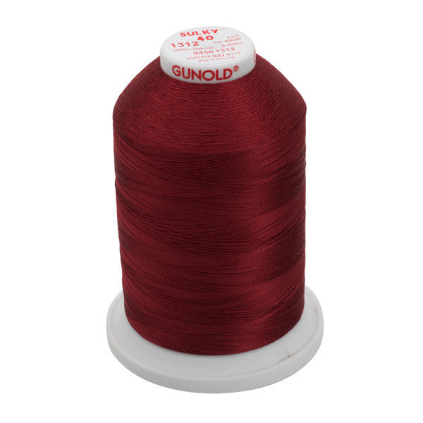 Sulky 40 Wt. Rayon Thread- Wine - 5,500 yd. Jumbo Cone