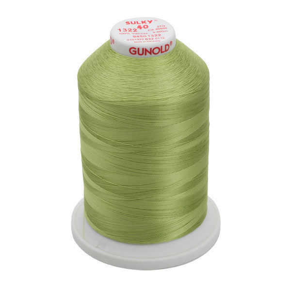 Sulky 40 Wt. Rayon Thread- Chartreuse - 5,500 yd. Jumbo Cone