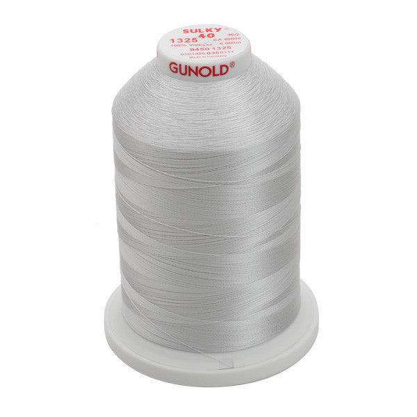 Sulky 40 Wt. Rayon Thread - Whisper Gray- 5,500 yd. Jumbo Cone – Sew ...