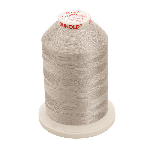 Sulky 40 Wt. Rayon Thread- Dk. Whisper Gray - 5,500 yd. Jumbo Cone