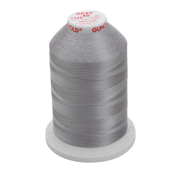 Sulky 40 Wt. Rayon Thread - Nickel Gray - 5,500 yd. Jumbo Cone – Sew ...