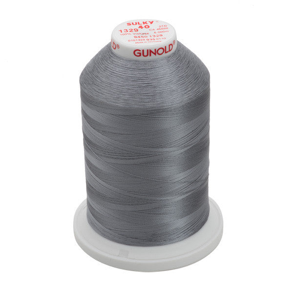 Sulky 40 Wt. Rayon Thread- Dk. Nickel Gray - 5,500 yd. Jumbo Cone