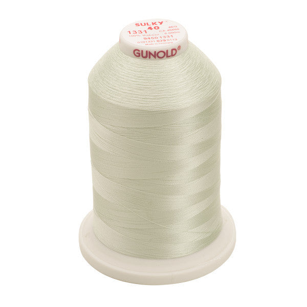 Sulky 40 Wt. Rayon Thread- Pale Green - 5,500 yd. Jumbo Cone