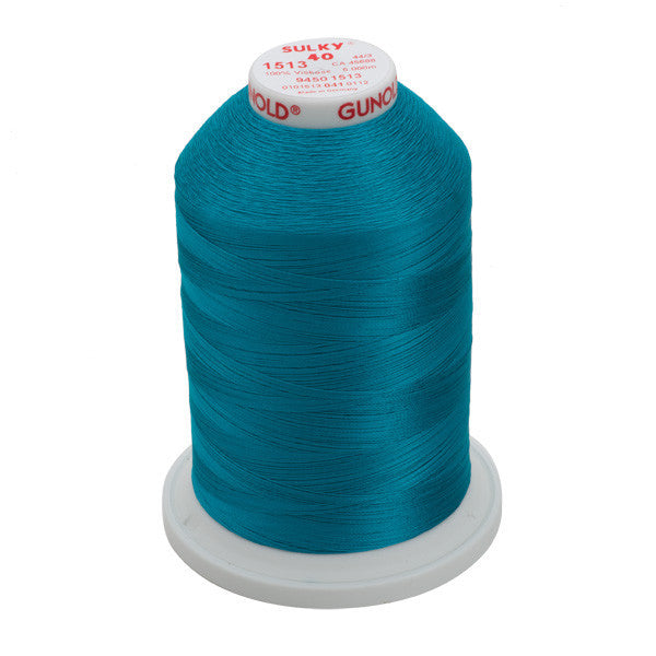 Sulky 40 Wt. Rayon Thread- Wild Peacock - 5,500 yd. Jumbo Cone