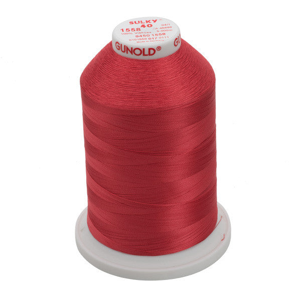 Threading And Con Ing Sulky 40 Wt. Rayon Thread - Tea Rose - 5,500 yd. Jumbo Cone – Sew ...