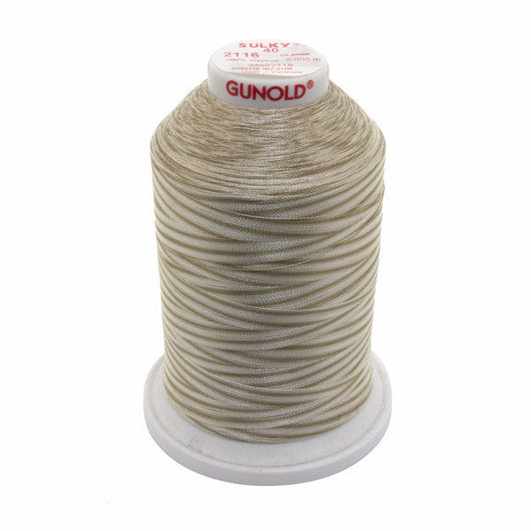 Sulky 40 Wt. Rayon Variegated Thread - Vari-Taupes - 5,500 yd. Jumbo Cone