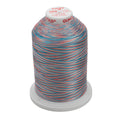 Sulky 40 Wt. Rayon Multi-Color Thread - Turquoise/Coral/Purple - 5,500 yd. Jumbo Cone