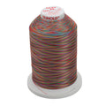 Sulky 40 Wt. Rayon Multi-Color Thread - Peach/Blue/Rust/Green - 5,500 yd. Jumbo Cone