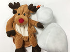 Embroider Buddy assembly tutorial example: reindeer with stuffing inserts removed