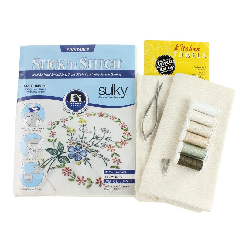 Sulky Neutrals Hand Embroidery Kit