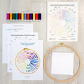 Sulky Rainbow Color Wheel Hand Embroidery Sampler Kit
