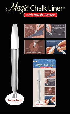 Taylor Seville Originals Magic Chalk Liner White with Brush Eraser