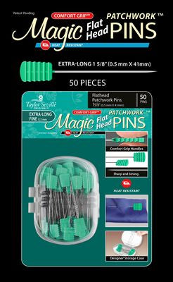 Taylor Seville Originals Magic Pins Flathead Patchwork Fine Extra Long