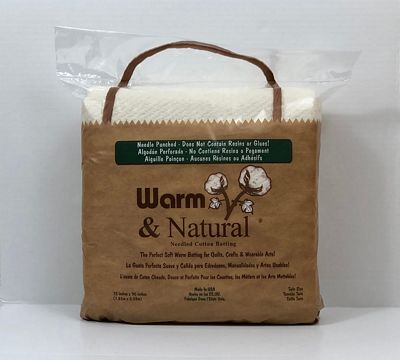 The Warm Company Warm & Natural Cotton Batting – Twin, 72 × 90 inches
