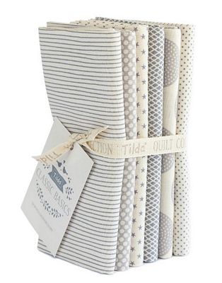 Tilda Classic Basics Grey Fat Quarter Bundle – 6 Fabrics fabric bundle