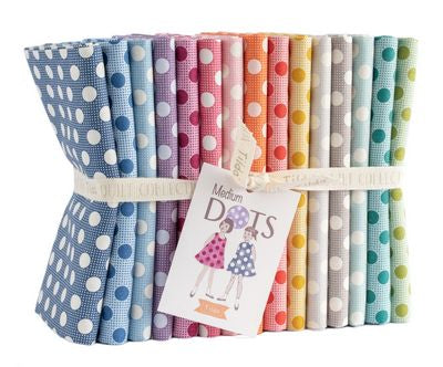 Tilda Medium Dots Fat Quarter Bundle – 15 Fabrics fabric bundle