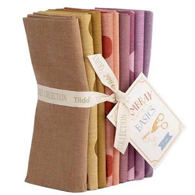 Tilda Seasonal Chambray Autumn Hues Fat Quarter Bundle – 9 Fabrics fabric bundle