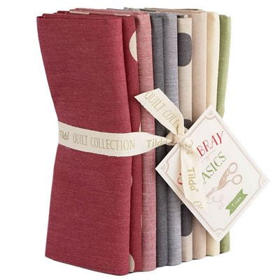 Tilda Seasonal Chambray Winter Hues Fat Quarter Bundle – 9 Fabrics fabric bundle