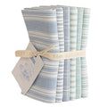Tilda Woven Tea Towel Blue Teal Fat Quarter Bundle – 6 Fabrics fabric bundle