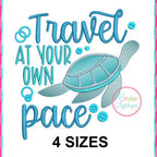 Creative Appliques Travel at Your Own Pace included in the Summer Embroidery and Applique Bundle