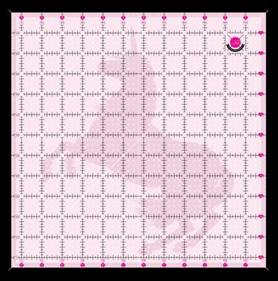Tula Pink 12.5in x 12.5in Non Slip Unicorn Ruler — product view 1