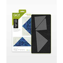 AccuQuilt GO! Flying Geese 3-by-6-inch finished fabric cutting die package