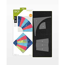 AccuQuilt GO! Grandmother’s Fan 9-inch finished fabric cutting die package