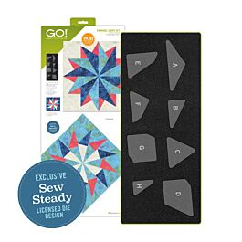 AccuQuilt GO! Pinwheel Shape Set for a 12-inch finished block by Sew Steady