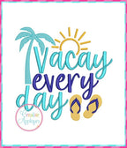 Creative Appliques Vacay Everyday included in the Summer Embroidery and Applique Bundle