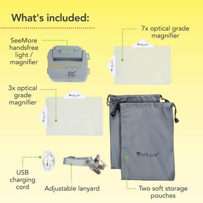 SeeMore by ViviLux HandsFree Light/Magnifier — alternate view