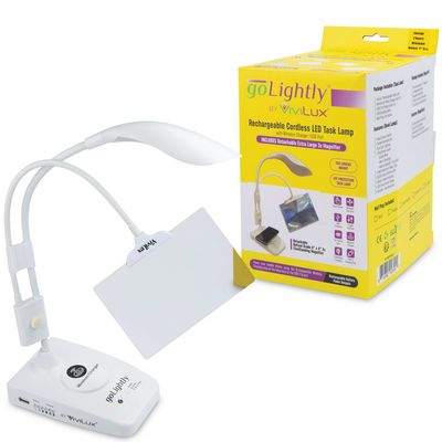 ViviLux Task Lamp 6in x 4in Optical Grade 3x Mag — product view