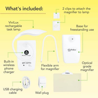 ViviLux Task Lamp 6in x 4in Optical Grade 3x Mag — alternate view