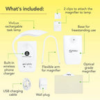 ViviLux Task Lamp 6in x 4in Optical Grade 3x Mag — alternate view