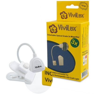 ViviLux 2in Round Optical Grade Detachable 3x Mag — product view
