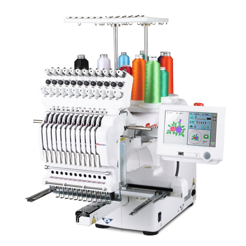 HappyJapan HCS3-1201 Voyager 12-needle embroidery machine